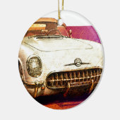 55 Corvette schilderij Keramisch Ornament (Links)
