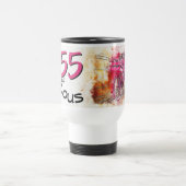 55 en Fabulous Birthday Pink Bicycle Reisbeker (Center)