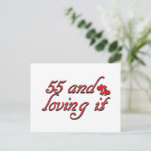 55 en ik houd ervan briefkaart (Staand voorkant)