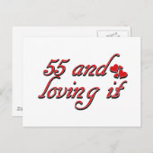 55 en ik houd ervan briefkaart (Voorkant / Achterkant)