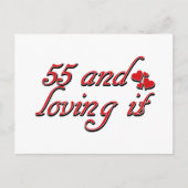 55 en ik houd ervan briefkaart (Voorkant)