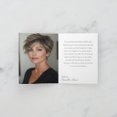 55 & Fabulous Orchid Photo Birthday Greeting Card Kaart (Binnen)