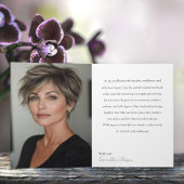 55 & Fabulous Orchid Photo Birthday Greeting Card Kaart