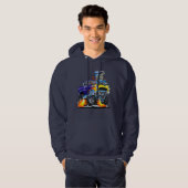 55 Funny Car Flaming Drag Track Beast Hoodie (Voorkant volledig)