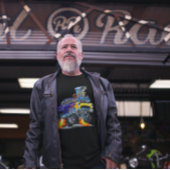 55 Funny Car Flaming Drag Track Beast Long hoeve T-shirt