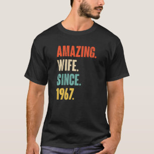 55 jaar bruiloft Jubileum voor haar geweldige vrou T-shirt