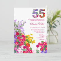 55 jaar Elegante Tuinbloem – 55ste verjaardag