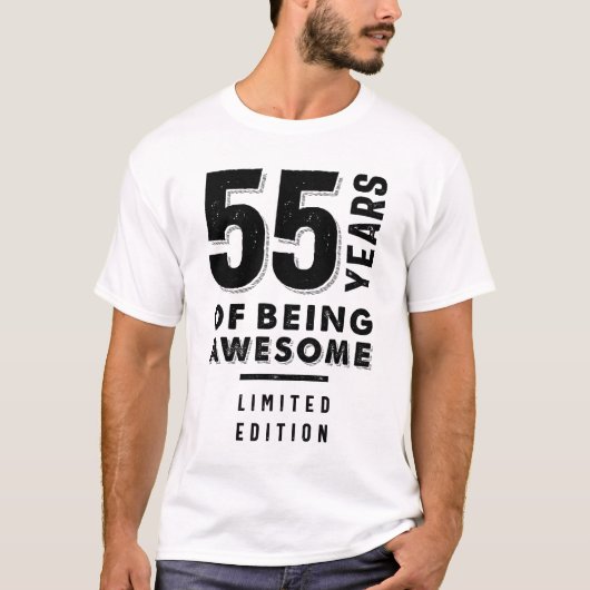 55 jaar Geweldige - 55 jaar T-shirt (Voorkant)