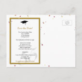  55 jaar klasse reünie Save the Date Aankondigingskaart (Achterkant)