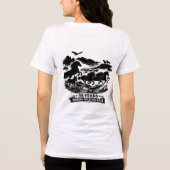 55 Jaar Lang Wild en Vrij Tri-Blend Shirt (Achterkant)
