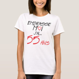 55 jaar na mijn verjaardag t-shirt