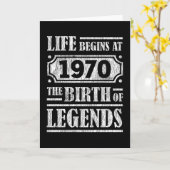 55 jaar oud 1970 Geboorte van de legende 55e verja Kaart (Gele Bloem)