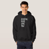 55 jaar oud 55e verjaardag geweldig sinds juni 196 hoodie (Voorkant volledig)