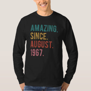 55 Jaar Oud 55e Verjaardag Geweldige Sinds 19 Augu T-shirt
