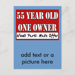 55 jaar oud, één eigenaar - heeft onderdelen nodig briefkaart