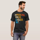 55 jaar oud Geweldige sinds augustus 1967 55t T-shirt (Voorkant volledig)