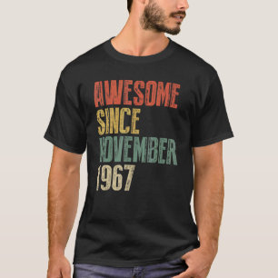 55 jaar oud Geweldige sinds november 1967 55e milj T-shirt