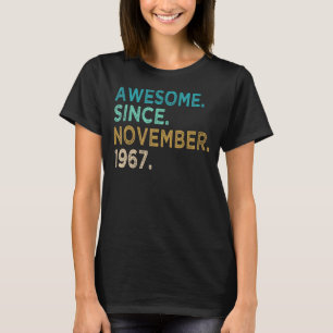 55 jaar oud Geweldige sinds november 1967 55e milj T-shirt