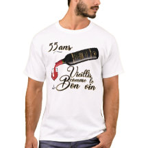 55 jaar oud: goede wijn humor alcohol