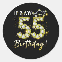 55 jaar oud Het is mijn 55e verjaardag Diamon