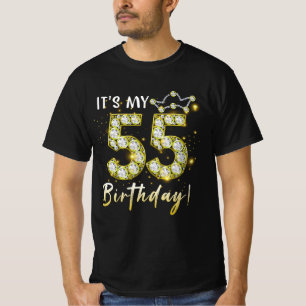 55 jaar oud Het is mijn 55e verjaardag Diamon T-shirt
