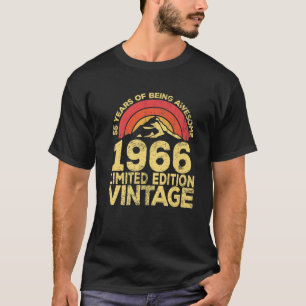 55 jaar oud Legendary Retro Geweldige geboren T-shirt