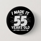 55 Jaar Oud Sarcastisch Meme Grappig 55e Verjaarda Ronde Button 5,7 Cm (Voorkant)