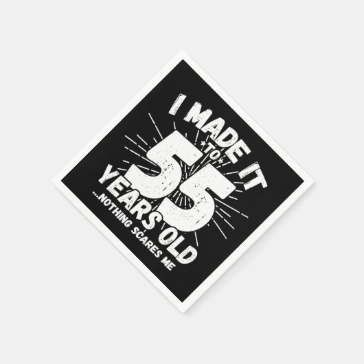 55 Jaar Oud Sarcastisch Meme Grappig 55e Verjaarda Servet (Hoek)