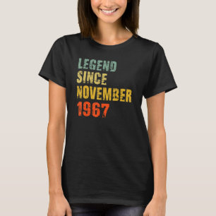 55 jaar oude 55e verjaardag Legende sinds 1 novemb T-shirt
