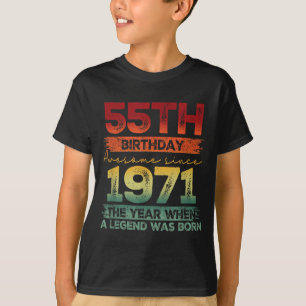 55 Jaar Oude Antiek 1971 Limited Edition 55e Verja T-shirt