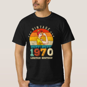 55 jaar oude Bday 1970 55ste verjaardag vrouwen T-shirt