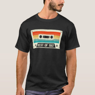 55 jaar oude cassettebandje vintage best of 1967 5 t-shirt