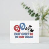 55 jaar oude design briefkaart (Staand voorkant)