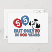 55 jaar oude design briefkaart (Voorkant / Achterkant)