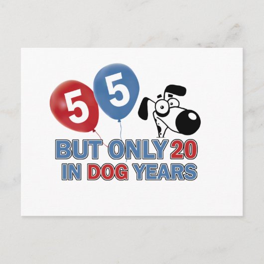 55 jaar oude design briefkaart (Voorkant)