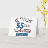 55 jaar oude design kaart (Gele Bloem)