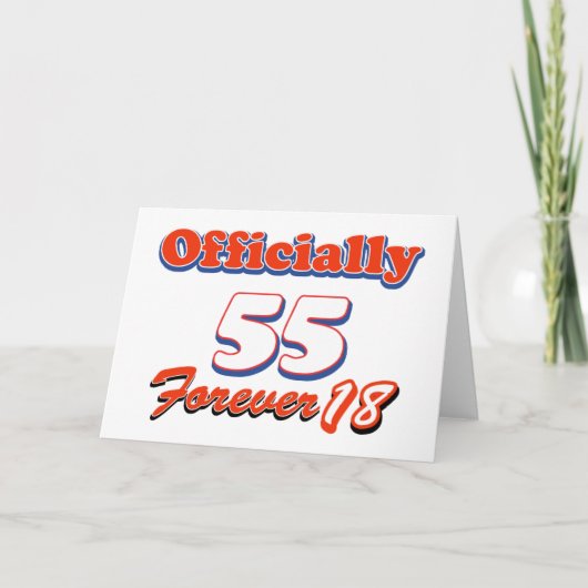 55 jaar oude design kaart (Voorkant)