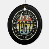 55 jaar oude  editie 1967 Limited Edition 55th Keramisch Ornament (Links)