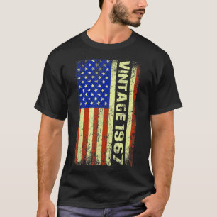 55 jaar oude geschenken  1967 Amerikaanse vlag 55t T-shirt