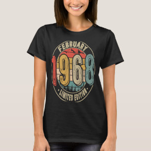 55 jaar Oude  Geweldige februari 1968 55th Bi T-shirt