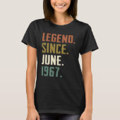 55 jaar oude legend sinds juni 1967 55e dag t-shirt (Voorkant)
