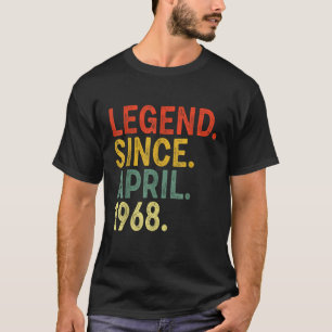 55 jaar oude legende sinds april 1968 55e verjaard t-shirt