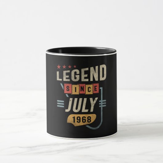 55 jaar oude legende sinds juli 1968 55e verjaarda mok (Midden)