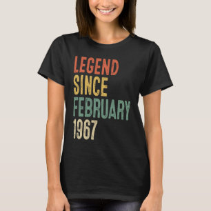 55 jaar oude leggende sinds februari 1967 55e gebo t-shirt
