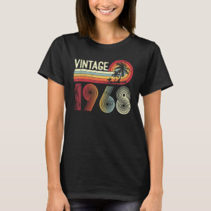 55 jaar Oude Mannen Vrouwen  1968 Retro 55th Birth T-shirt