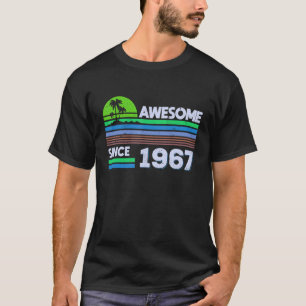 55 jaar oude Mannen Vrouwen Geweldige sinds 1967 1 T-shirt