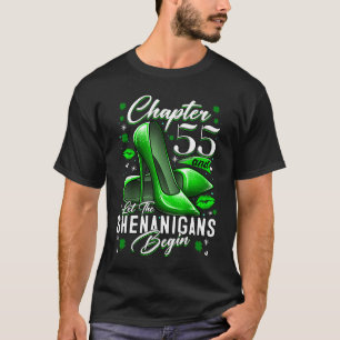 55 jaar oude St Patrick's Day Let the Shenanigans T-shirt