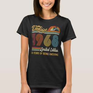 55 jaar oude Vintage 1968 55e verjaardag T-shirt