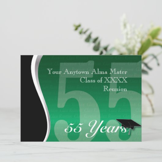  55-jarige vakbond kaart (Staand voorkant)