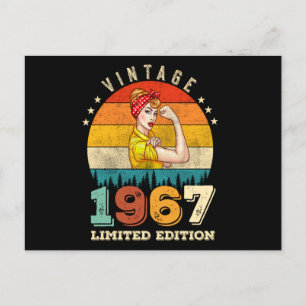 55-jarige  vrouwen uit 1967 55e verjaardag Gift Briefkaart
